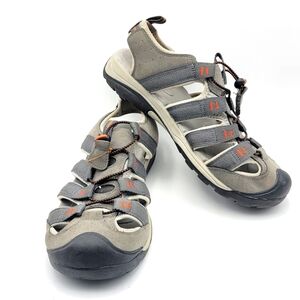 Magellan Men's Gray and Black Outdoor‎ Sandals SIZE 10. #1499